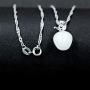 Simulated Cats Eye Apple Pendant Necklace Thanksgiving Day Gifts for Women Girls ZY042