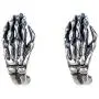 Cinlan 925 Sterling Silver Punk Gothic Rock Skull Hand Bone Earrings Cinlan 925 Sterling Silver Punk Gothic Rock Skull Hand Bone Earrings