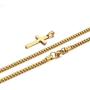 Ursteel Cross Necklace for Men, Stainless Steel Silver Black Gold Cross Pendant Necklace for Men, 16-24 Inches Box Chain