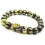 Feng Shui Prosperity 10mm Hand Carved Mantra Bead Bracelet with Color Changed Pi Xiu/Pi Yao Attract Wealth and Good Luck Feng Shui Prosperity 10mm Hand Carved Mantra Bead Bracelet with Color Changed Pi Xiu/Pi Yao Attract Wealth and Good Luck