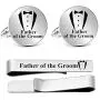 Kooer Engraved Suit Tuxes Cuff Links Tie Bar Set Personalized Wedding Cufflinks Gift for Groom Groomsman Kooer Engraved Suit Tuxes Cuff Links Tie Bar Set Personalized Wedding Cufflinks Gift for Groom Groomsman