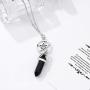 Fairyu Boho Crystal Gemstones Pendant Necklace Chain Chakra Necklaces Pentagram Pentacle Necklace Jewelry Healing Crystals Necklace for Women and Girls