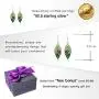 BLING BIJOUX Colorful Leaf with Lady Bug Lucky Crystal Dangle Earrings for Women & Girls, Never Rust 925 Sterling Silver with Free Breathtaking Gift Box for a Special Moment of Love BLING BIJOUX Colorful Leaf with Lady Bug Lucky Crystal Dangle Earrings for Women & Girls, Never Rust 925 Sterling Silver with Free Breathtaking Gift Box for a Special Moment of Love