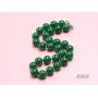 JYXJEWELRY Fashion Jade Necklace 12mm Green Malay Jade Necklace Round Beads Gemstone Jewelry For Women 18''