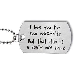 Funny Keychain for Boyfriend Husband Gifts from Girlfriend Wife Anniversary Valentines Day Christmas Adult Humor Mature Sexy Sarcasm Naughty Gag Gift Idea for Men Him Fiance