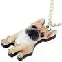 DUOWEI Acrylic Cute French Bulldog Pug Dog Necklace Anime Halloween Pendant Jewelry for Women Teen Girls Charms Gifts DUOWEI Acrylic Cute French Bulldog Pug Dog Necklace Anime Halloween Pendant Jewelry for Women Teen Girls Charms Gifts