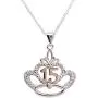 Sterling Silver Necklace for Quinceanera Gift, Girls Sweet 15 Present with 15 Sparkling CZs Sterling Silver Necklace for Quinceanera Gift, Girls Sweet 15 Present with 15 Sparkling CZs