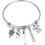 WUSUANED Dental Hygienist Gift DH Caduceus Tooth Toothbrush Toothpaste Floss Stainless Steel Expandable Wire Bangle Bracelet WUSUANED Dental Hygienist Gift DH Caduceus Tooth Toothbrush Toothpaste Floss Stainless Steel Expandable Wire Bangle Bracelet