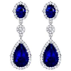 SELOVO Teardrop Drop Dangle Earrings Silver Tone Party Jewelry