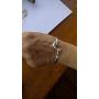 Yves Renaud Hypoallergenic Polished Silver Dolphin Charm Bangle Bracelet for Women, Girls