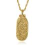 Symbols of Faith ''Inspirations'' 14k Gold-Dipped Red Swing Open Enclosed Crucifix Pendant Necklace