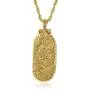 Symbols of Faith ''Inspirations'' 14k Gold-Dipped Red Swing Open Enclosed Crucifix Pendant Necklace