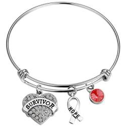 AKTAP Multiple Myeloma Survivor Bracelet Thrombophilia Awareness Bracelet Brain Aneurysm Jewelry Migraine Awareness Gift