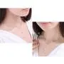 Fashion Chain Freshwater Pearl Necklace Choker Simple Chain Pearl Dangle Hook Earrings Set Jewelry Women