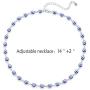 YANCHUN Evil Eye Choker Necklace Evil Eye Minimalist Necklace Protect Lucky Necklace for Women Men