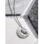 Tatuo 2 Packs Set Necklace Pendant Gift for Grandmother Granddaughter or Godmother Goddaughter I Love You to The Moon and Back Necklace Jewelry for Women (Grandmother Granddaughter)
