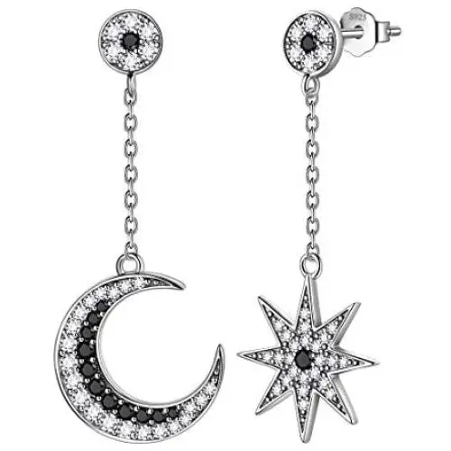 Aurora Tears Moon Jewelry Women 925 Sterling Silver Mystic Rainbow Topaz Necklace/Earring Fire Topaz Cresent Moon Birthday Gift Aurora Tears Moon Jewelry Women 925 Sterling Silver Mystic Rainbow Topaz Necklace/Earring Fire Topaz Cresent Moon Birthday Gift