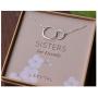 EFYTAL Sister Gifts from Sister, 925 Sterling Silver Double Circle Necklace, Birthday Jewelry Gift Necklaces for Sisters For Eternity