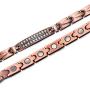 RainSo Elegant Crystal Copper Magnetic Therapy Necklace for Women Pain Relief for Arthritis Adjustable