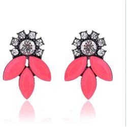 Vintage Statement Drop Dangle Earring Shiny Crystal Stud Earrings Women Party Jewelry
