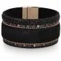 The Woos Leopard Bracelet Leopard Wrap Bracelet Fahion Handmade Horsehair Leather Cuff Bangle Charm Bracelet Wristband with Magnetic Buckle for Women Girl Jewelry Accessories