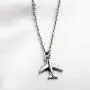 FUSTYLE Airplane Necklace Aircraft Pendant Flight Attendant Jewelry Pilot Gifts for Aviation Traveler (Silver) FUSTYLE Airplane Necklace Aircraft Pendant Flight Attendant Jewelry Pilot Gifts for Aviation Traveler (Silver)