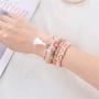 CHOGLE Stackable Beaded Bracelets for Women - Boho Versatile Statement Bracelets - Multi-Layers Beads Strand Stretch Bracelet