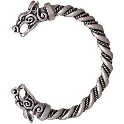 Viking Fenrir Wolf Bracelet Bangle Head Wolves Wristband Twisted Wire Cuff Bag Package