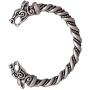 Viking Fenrir Wolf Bracelet Bangle Head Wolves Wristband Twisted Wire Cuff Bag Package