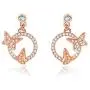 AOBOCO Butterfly Dream Earrings Sterling Silver Earrings Embellished with Crystals from Austria, Hypoallergenic Dangle Drop Earrings, Fine Jewelry Gifts for Women