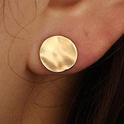 LittleB Vintage Earrings Geometric Circular Studs Earring for Women and Girls.