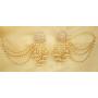 Babosa Sakhi Bahubali Earring Jhumki Detachable kaan Sahara Pearl chain