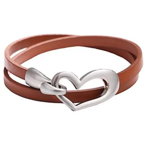 Nanafast Handmade Heart Bracelet PU Leather Choker Necklace Dual-use Jewelry for Women Girls Nanafast Handmade Heart Bracelet PU Leather Choker Necklace Dual-use Jewelry for Women Girls