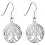 Tara Irish Jewelry Earrings for Women Tree of Life Earrings Rhodium Plated Made in Ireland Tara Irish Jewelry Earrings for Women Tree of Life Earrings Rhodium Plated Made in Ireland