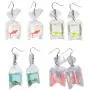 4 Pairs Funny Acrylic Goldfish Starfish Earrings Water Bag Shape Unique Resin Dangle Hook Earrings for Girls Women Bohemian Creative Charm Water Pouch Jewelry 4 Pairs Funny Acrylic Goldfish Starfish Earrings Water Bag Shape Unique Resin Dangle Hook Earrings for Girls Women Bohemian Creative Charm Water Pouch Jewelry