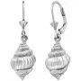Sterling Silver Seashell Leverback Earrings Sterling Silver Seashell Leverback Earrings