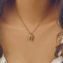 Yalice Simple Conch Shell Pendant Necklace Cowrie Necklaces Gold Jewelry for Women and Girls