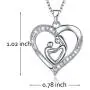 MUATOGIML Mothers Birthday Gifts 925 Sterling Silver Love You Mom Heart Infinity Pendant Necklace for Women Nana MUATOGIML Mothers Birthday Gifts 925 Sterling Silver Love You Mom Heart Infinity Pendant Necklace for Women Nana