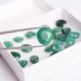 gemhub Approx 60 Ct / 12 Pcs Natural Oval Cut Colombian Loose Green Emerald Gemstones Lot