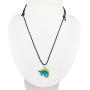 Fun Jewels Cute Stegosaurus Dinosaur Pendant Color Change Mood Necklace For Boys Girls Animal Jewelry