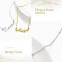 Custom4U Name Plated Necklace 18K Gold Plated Stainless Steel - Personalized Name Pendant - Name Gift Bridesmaid Birthday Jewelry Gift for Girls Women