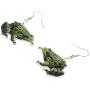 DUOWEI Cute Sitting Frog Earrings Acrylic Drop Dangle Jewelry for Women Teen Girls Kids Aesthetic Gifts