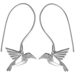 Boma Jewelry Sterling Silver Origami Bird Earrings