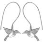 Boma Jewelry Sterling Silver Origami Bird Earrings