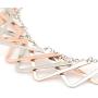 HSWE Statement Collar Necklace for Women Simple Geometric Bib Necklace for Wedding Party