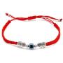 kelistom 6pcs Red String Evil Eye Charm Bracelets for Women Men Teen Girls Boys Handmade Macrame Braided Kabbalah Bracelet for Protection Friendship Adjustable