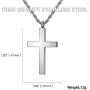 Molike Jewelry Mens Womens Stainless Steel Cross Pendant Necklace Twist Rope Chain, 20-22 Inch