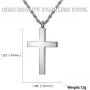 Molike Jewelry Mens Womens Stainless Steel Cross Pendant Necklace Twist Rope Chain, 20-22 Inch