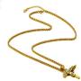 Richsteel Grenade/Gun/Bullet/Anti-Terrorism Headgear Pendant Necklace for Men Stainless Steel/18K Gold/Black Plated Military Style Punk Jewelry with Gift Box