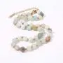 BALIBALI Semi Precious Stone Beaded Choker Necklace 14K Gold Plated Natural Stone Double Strand Necklace Layered Short Necklaces